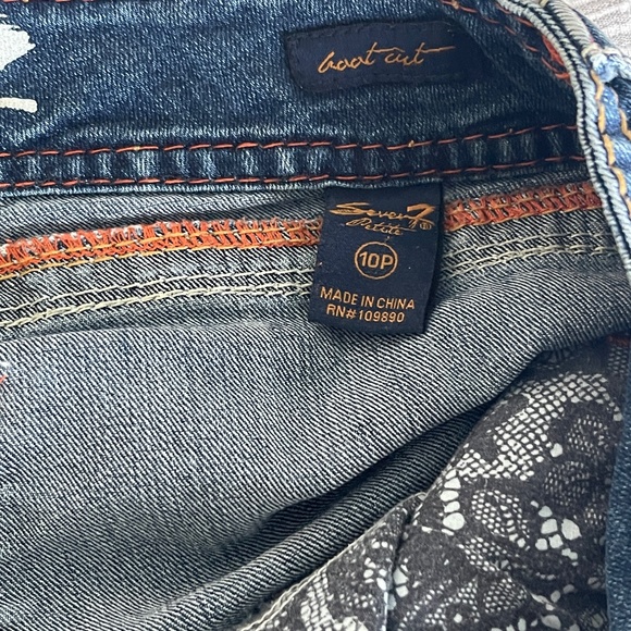 Seven7 Boot Cut Jeans Size 10P - Picture 4 of 16